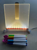 3D LED Light Glass Acrylic Writing pad